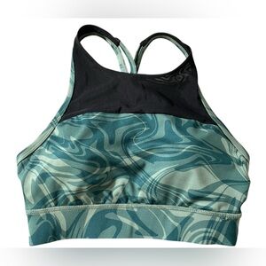 ASICS kate strappy‎ medium support sports bra bralette removable pads green XS
